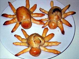 Peanut Butter & Jelly Filled Spiders