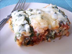 Garlic Spinach Lasagna
