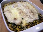 Flounder and Spinach Bake
