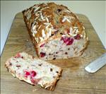 Almond Crusted Cranberry Apple Bread