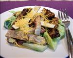 Taco-Seasoned Chicken Salad with Crispy Tortilla Topping