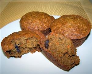 Carrot Raisin Bran Muffins