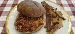 Barbecued Chicken on a Bun