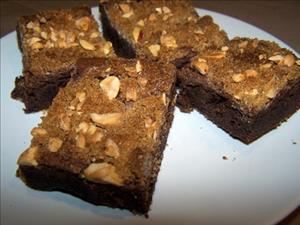 Double Peanut Brownies