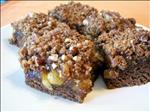 Fig Walnut Gingerbread Bars