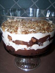 Caramel Cream Brownie Trifle