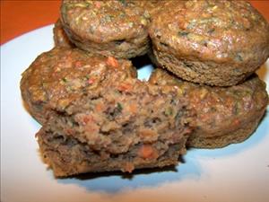 Zucchini Carrot Cake Mix Muffins