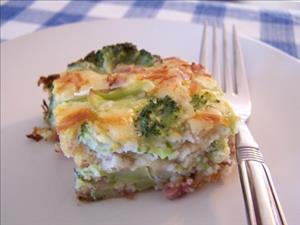 Cheesy Ham and Broccoli Spoonbread