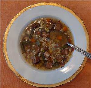 Beefy Vegetables Barley Soup