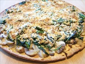 Mushroom & Spinach Pizza