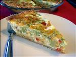 Vegetable Cheddar Quiche