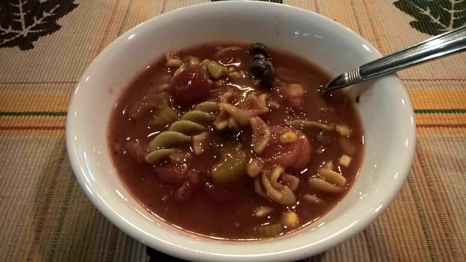 Slow Cooker Tomato Rotini Soup | Anita's Tried & Heart Healthy Recipes
