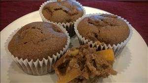 Peach Gingerbread Muffins