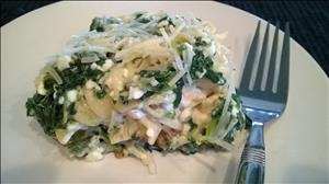 Creamy Spinach and Chicken Layered Casserole