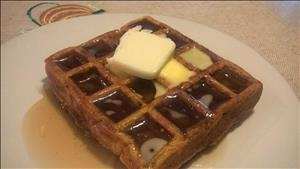 Pumpkin Waffles With Wheat Germ