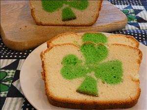 Shamrock Cutout Pound Cake