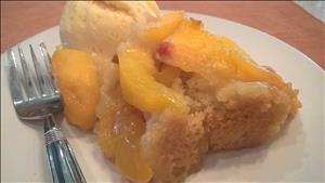 Peach Cobbler Batter Cake