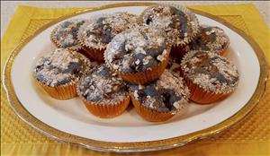 Blueberry Crisp Muffins