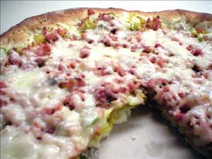 Ham & Swiss Pizza