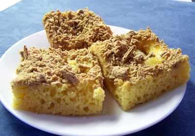 Crunchy Peach Cake | Anita's Tried & Heart Healthy Recipes