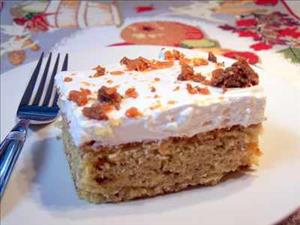 Butterfinger Banana Cake